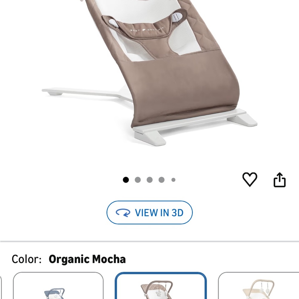 Baby Bouncer in Organic Mocha